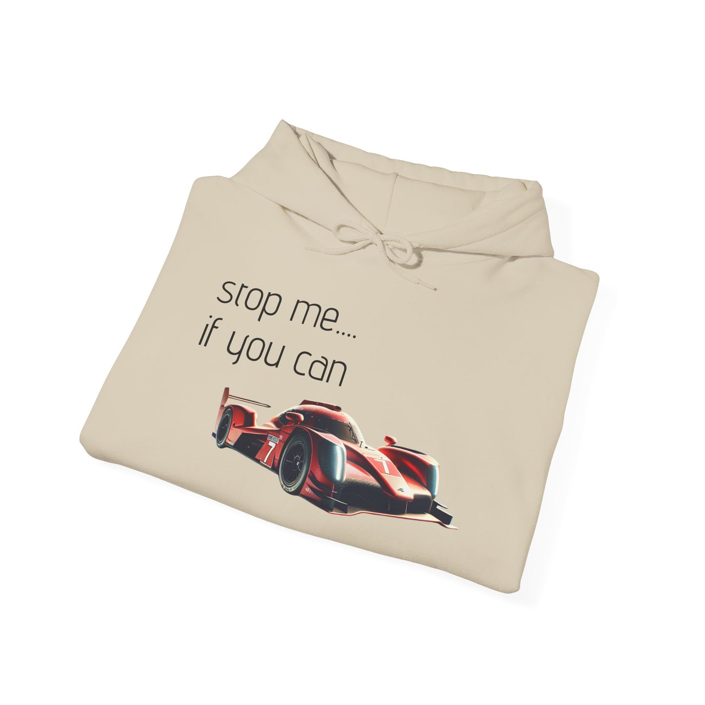 Unisex Racing Hoodie - "Stop Me If You Can"
