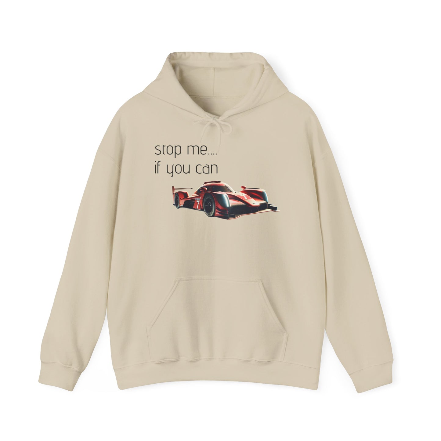Unisex Racing Hoodie - "Stop Me If You Can"