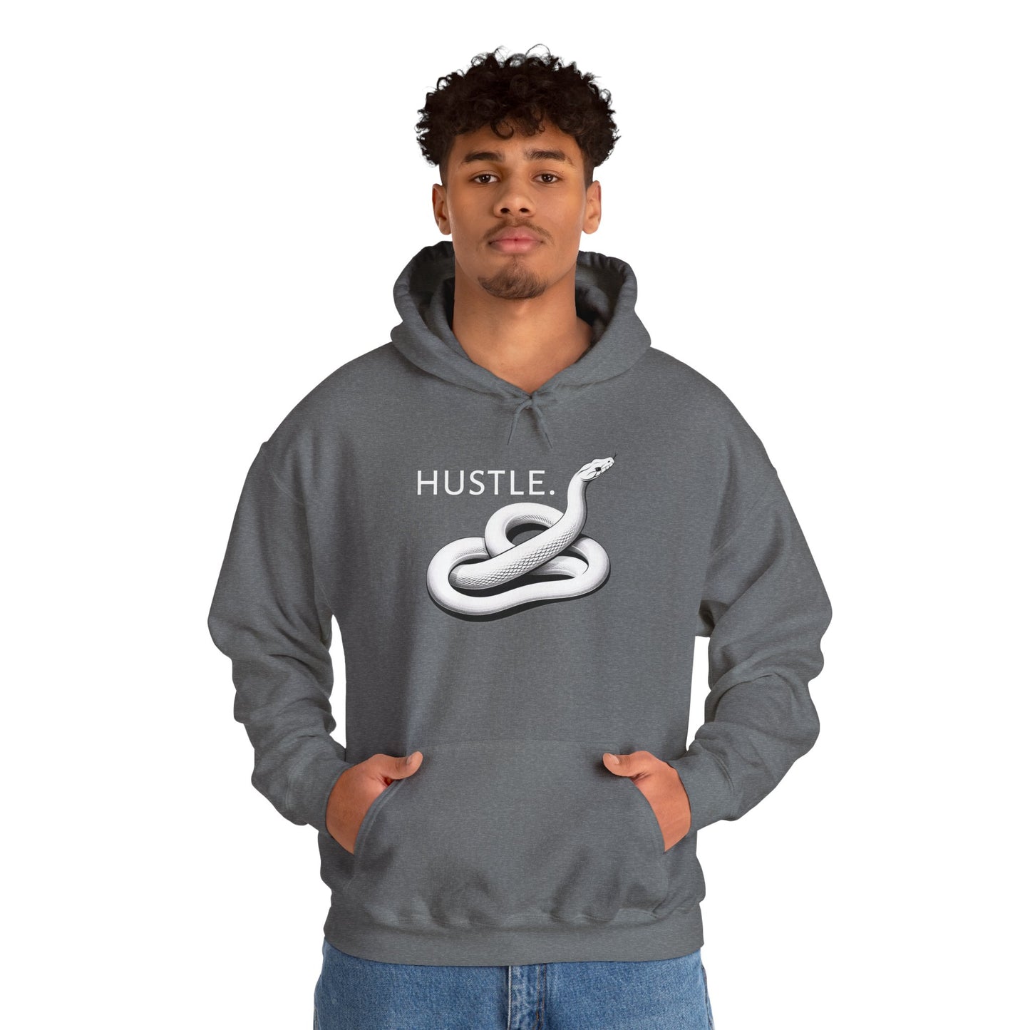 Hustle Unisex Heavy Blend Hoodie - Motivational Sweatshirt for Go-Getters