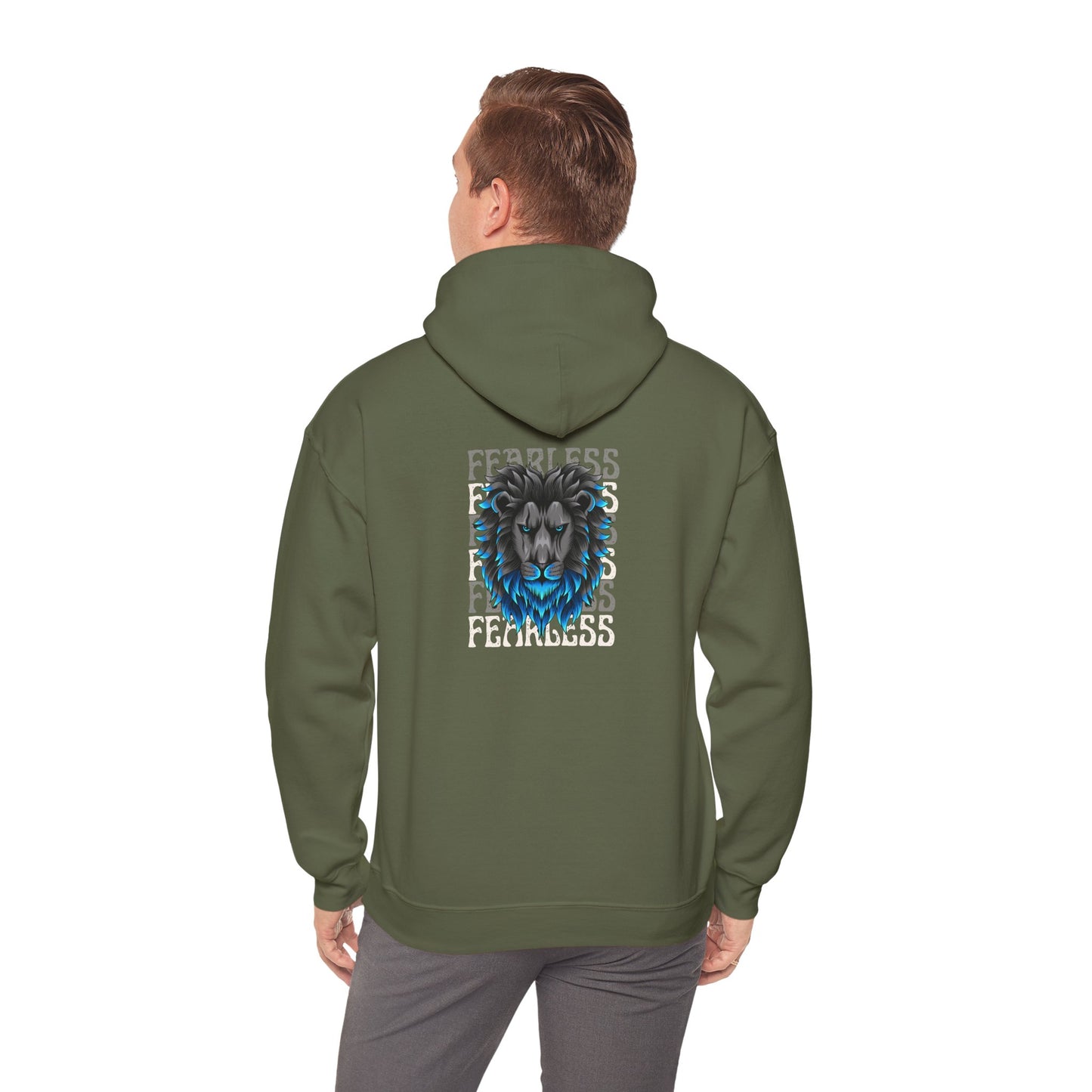 Fearless Lion Hoodie - Unisex Heavy Blend™ Sweatshirt