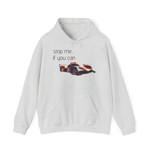 Unisex Racing Hoodie - "Stop Me If You Can"