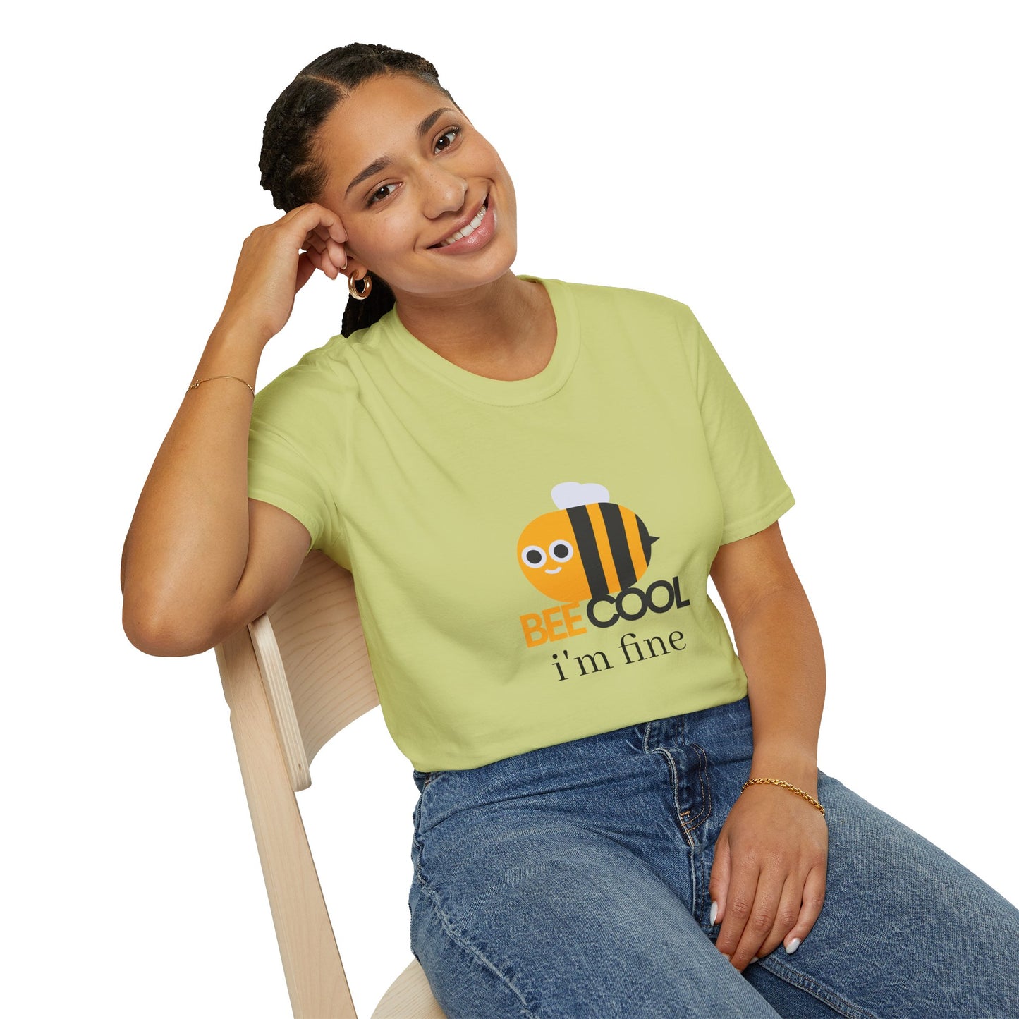 Bee Cool Unisex Softstyle T-Shirt - Fun and Playful Graphic Tee for Bee Lovers