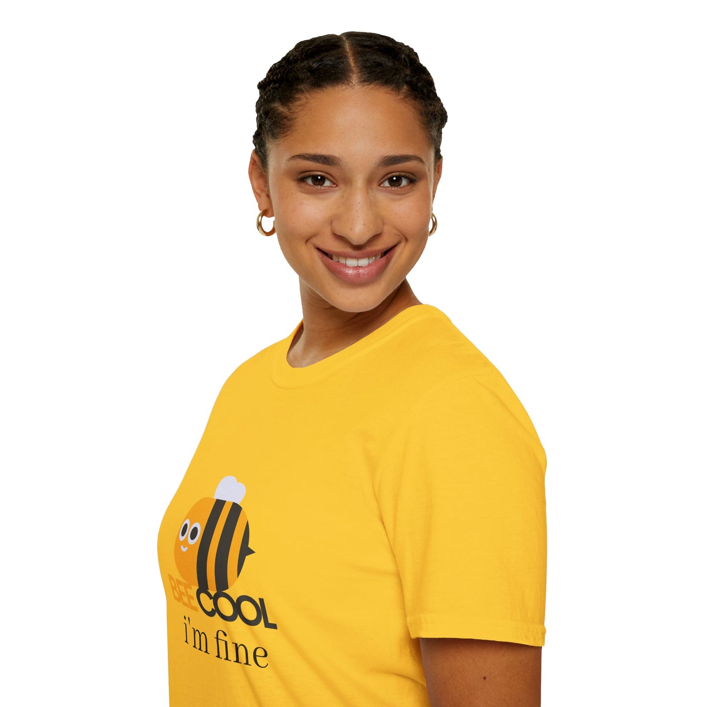 Bee Cool Unisex Softstyle T-Shirt - Fun and Playful Graphic Tee for Bee Lovers