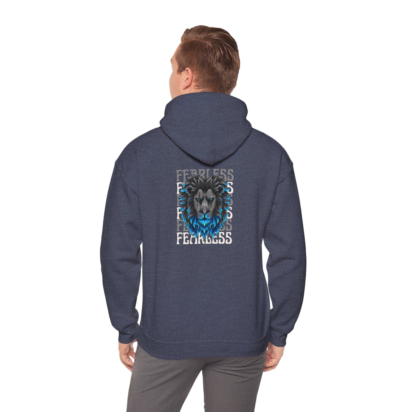 Fearless Lion Hoodie - Unisex Heavy Blend™ Sweatshirt
