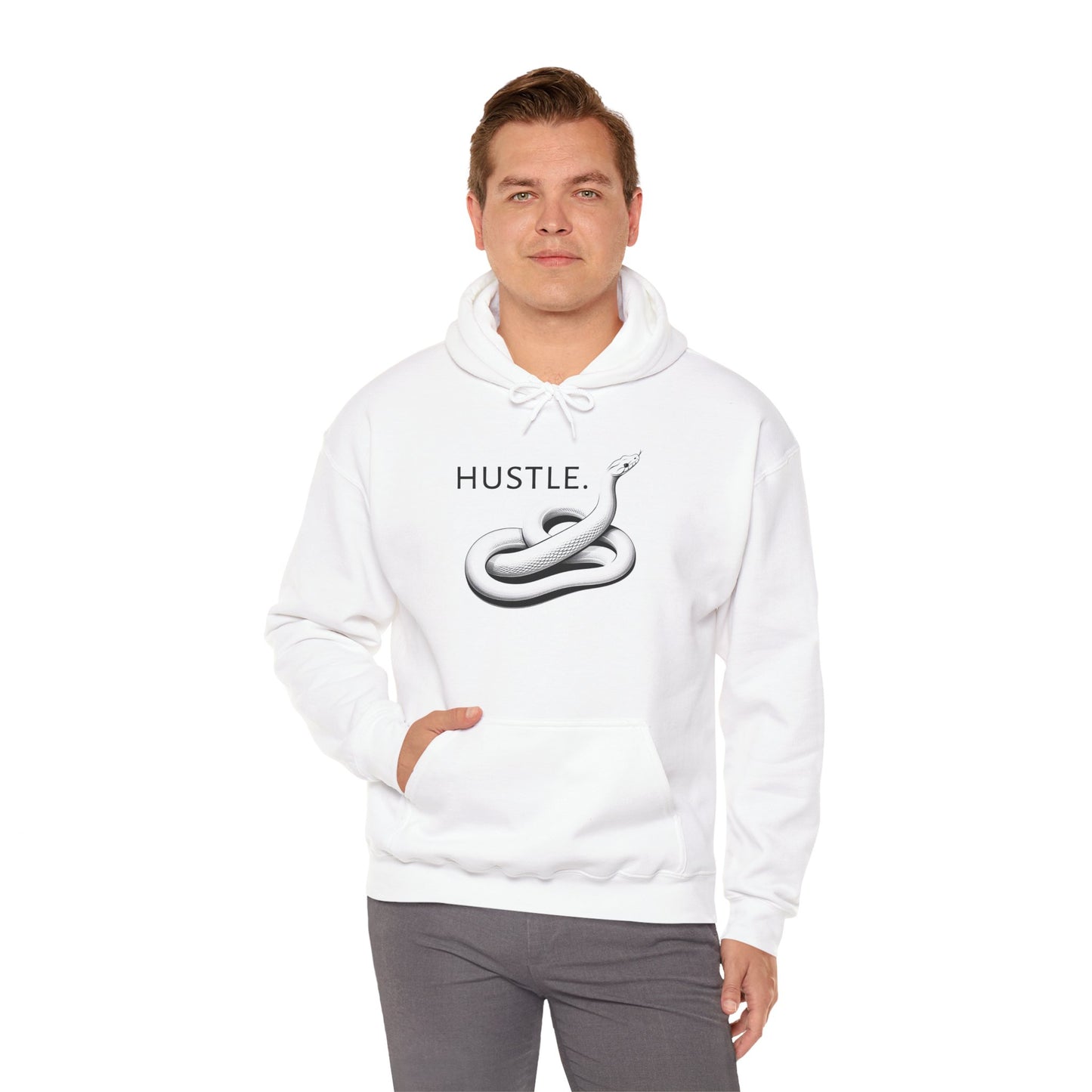 Hustle Unisex Heavy Blend Hoodie - Motivational Sweatshirt for Go-Getters