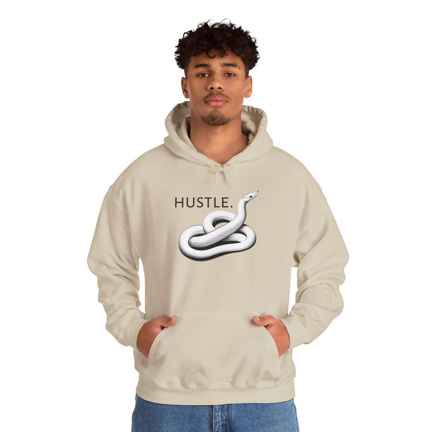 Hustle Unisex Heavy Blend Hoodie - Motivational Sweatshirt for Go-Getters