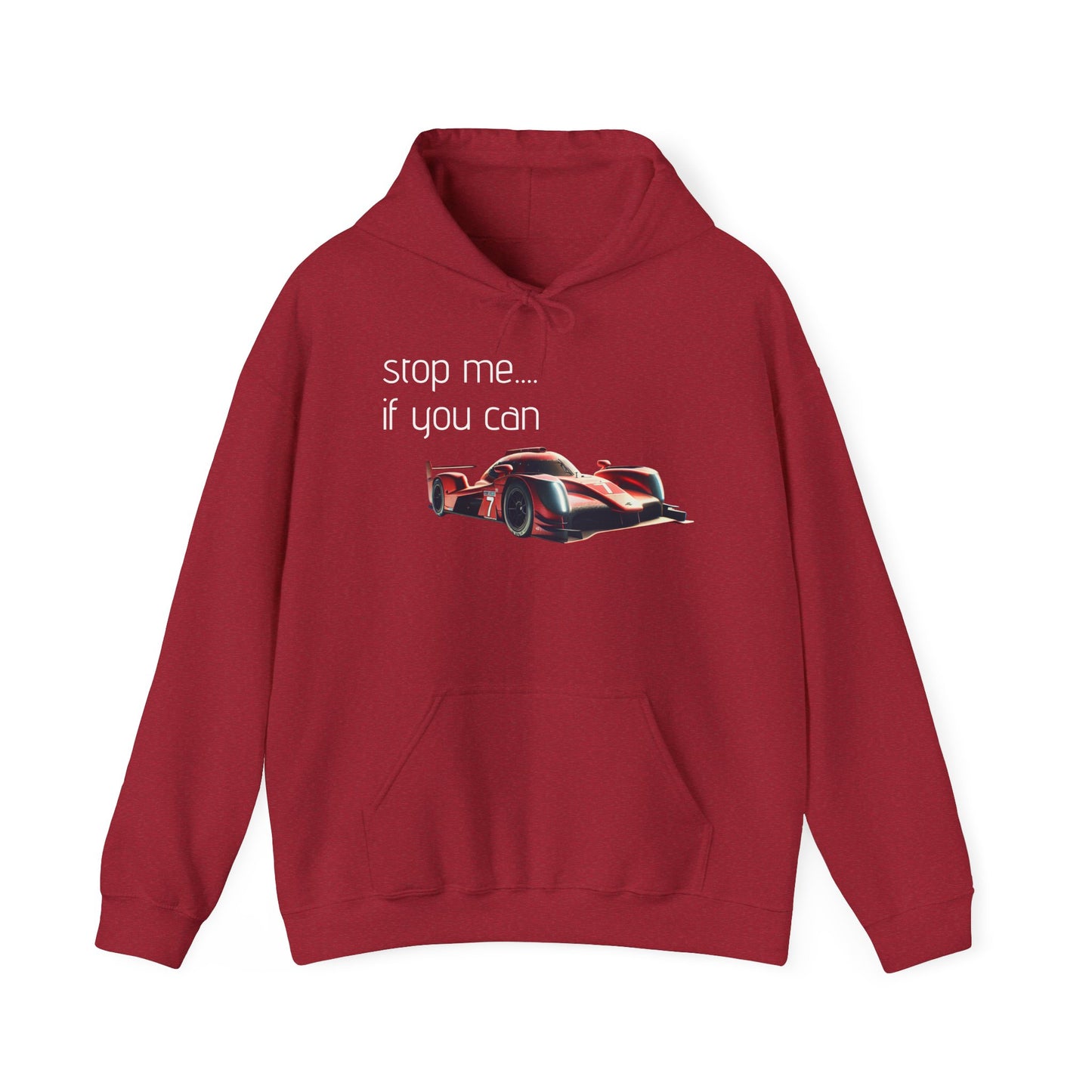 Unisex Racing Hoodie - "Stop Me If You Can"