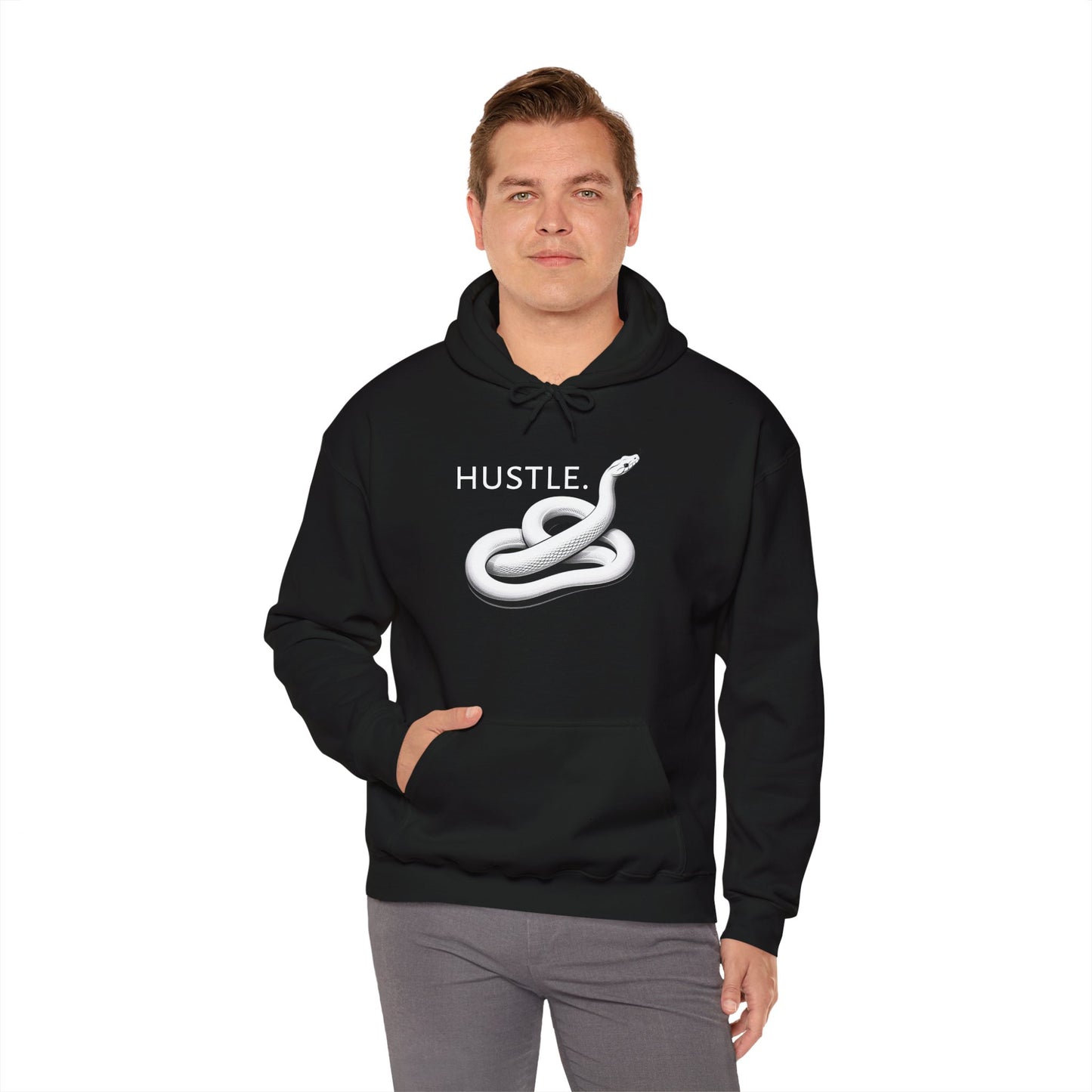 Hustle Unisex Heavy Blend Hoodie - Motivational Sweatshirt for Go-Getters