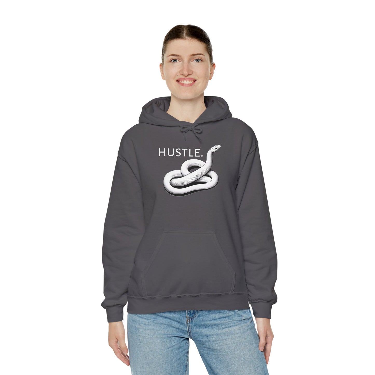 Hustle Unisex Heavy Blend Hoodie - Motivational Sweatshirt for Go-Getters
